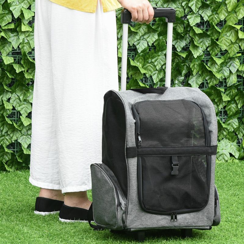 Sac à dos à roulette pour chien
