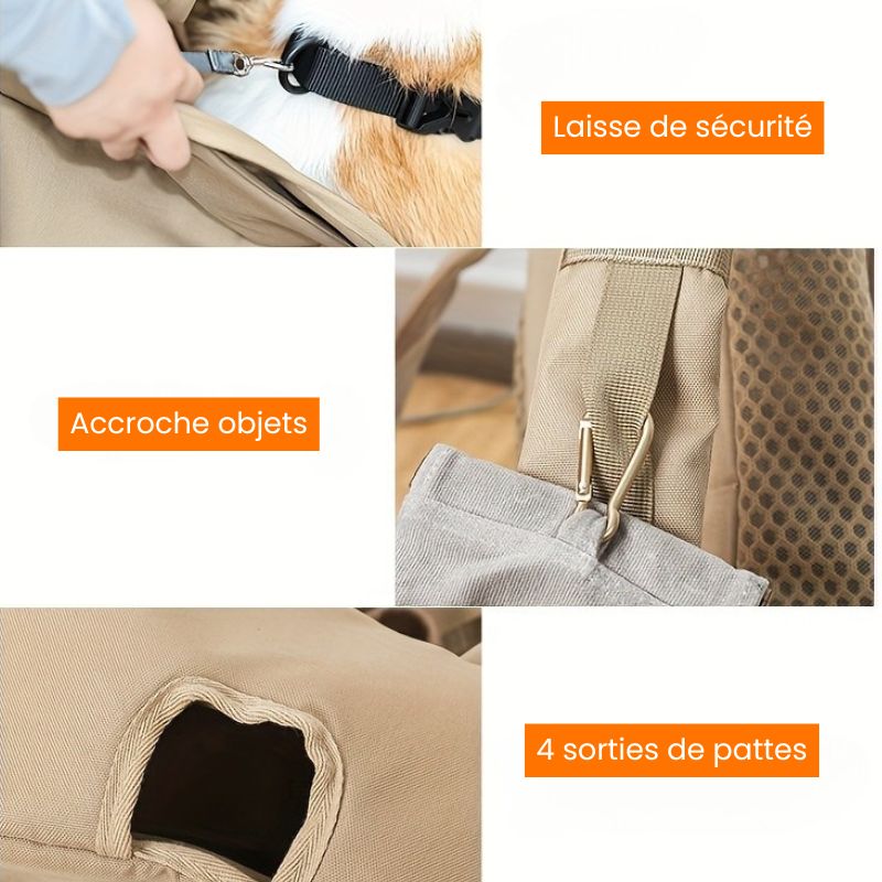 Sac à dos de transport pour chien
