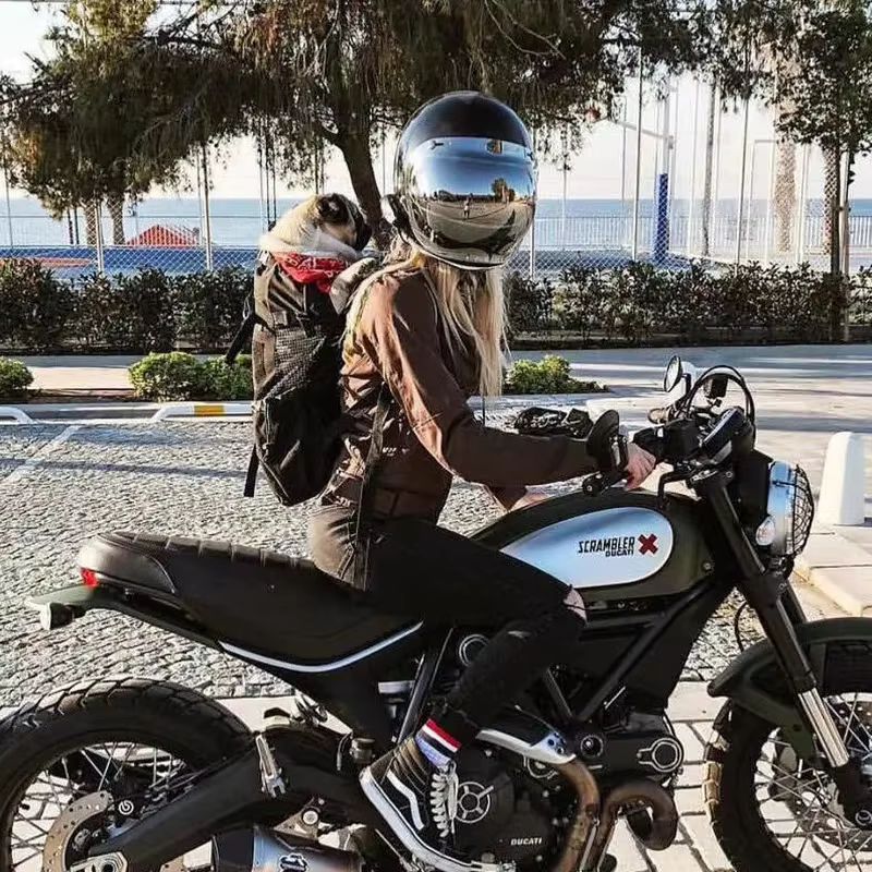 Sac a dos moto pour chien