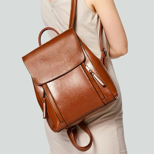 Sac à dos cuir femme vintage - Monica