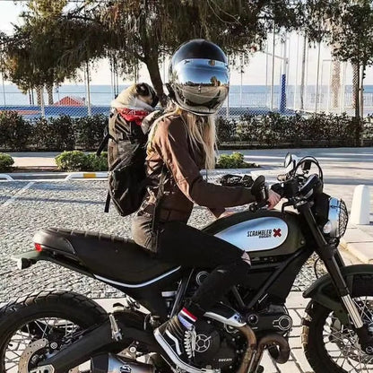 Sac a dos moto pour chien